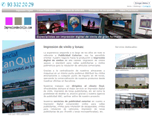 Tablet Screenshot of impresiondevinilo.com